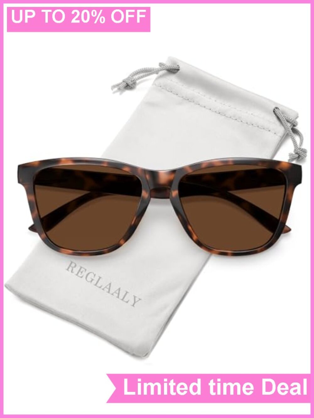 Polarized Retro Trendy Square Sunglasses UV Protection for Women